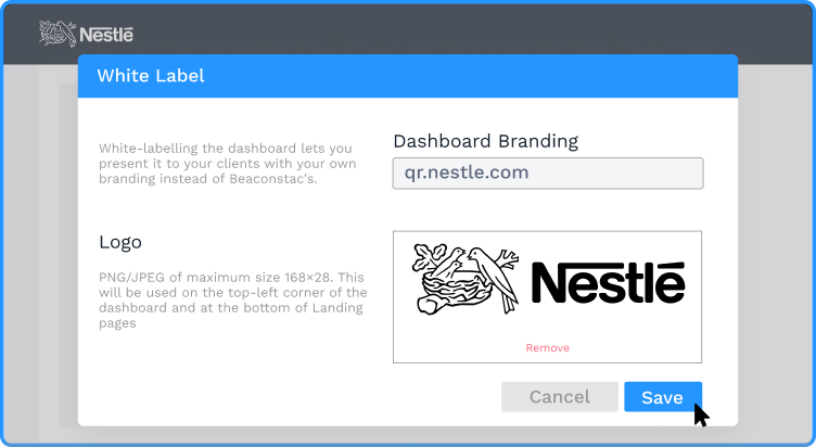 Custom domain and white labelling