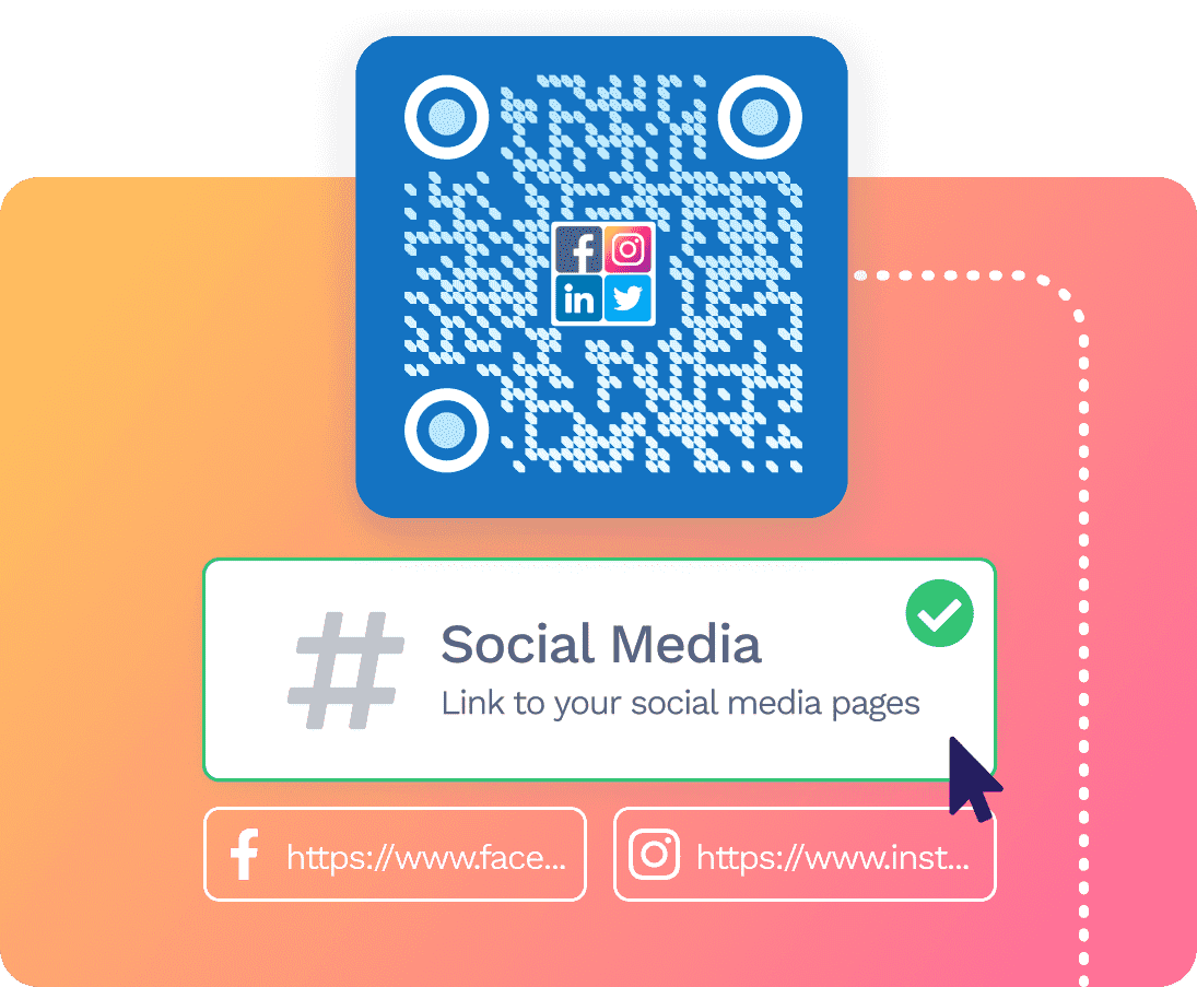 Create your social media QR Code on Uniqode (formerly Beaconstac), and deploy it on your marketing material.