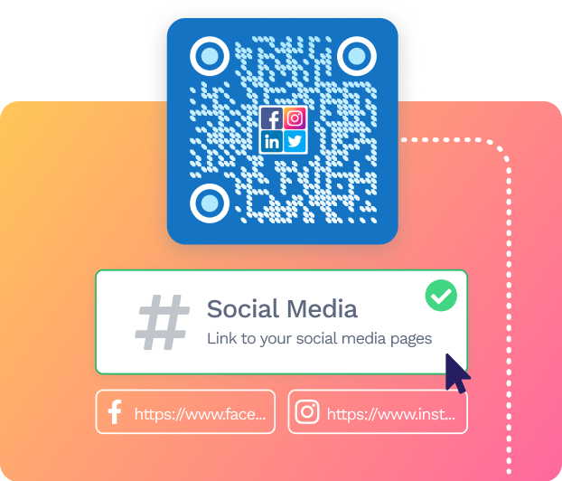 Create social media qr code