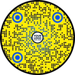 blue qr code 