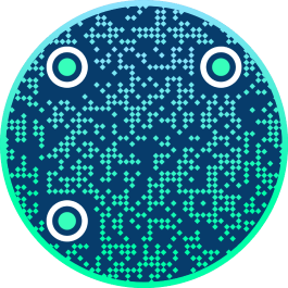 gradient circle qr code