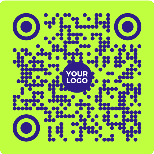 gradient circle qr code