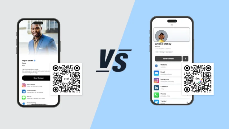 Popl vs. Dot: Which digital business card is better?