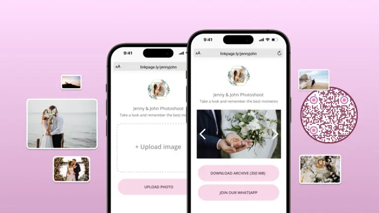 Create a QR Code for wedding photos with Beaconstac